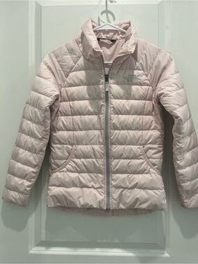 The North Face Girls' Lightweight Pink Puffer Jacket - Size M (10-12)